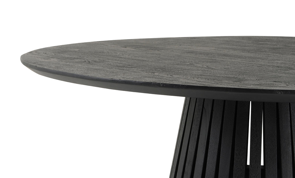 Eettafel Ø120, Acacia Black