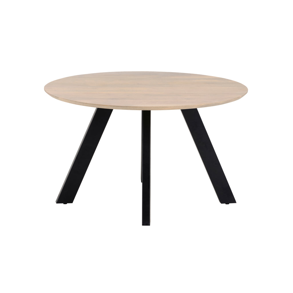 Eettafel Ø130, Mango Ashblond