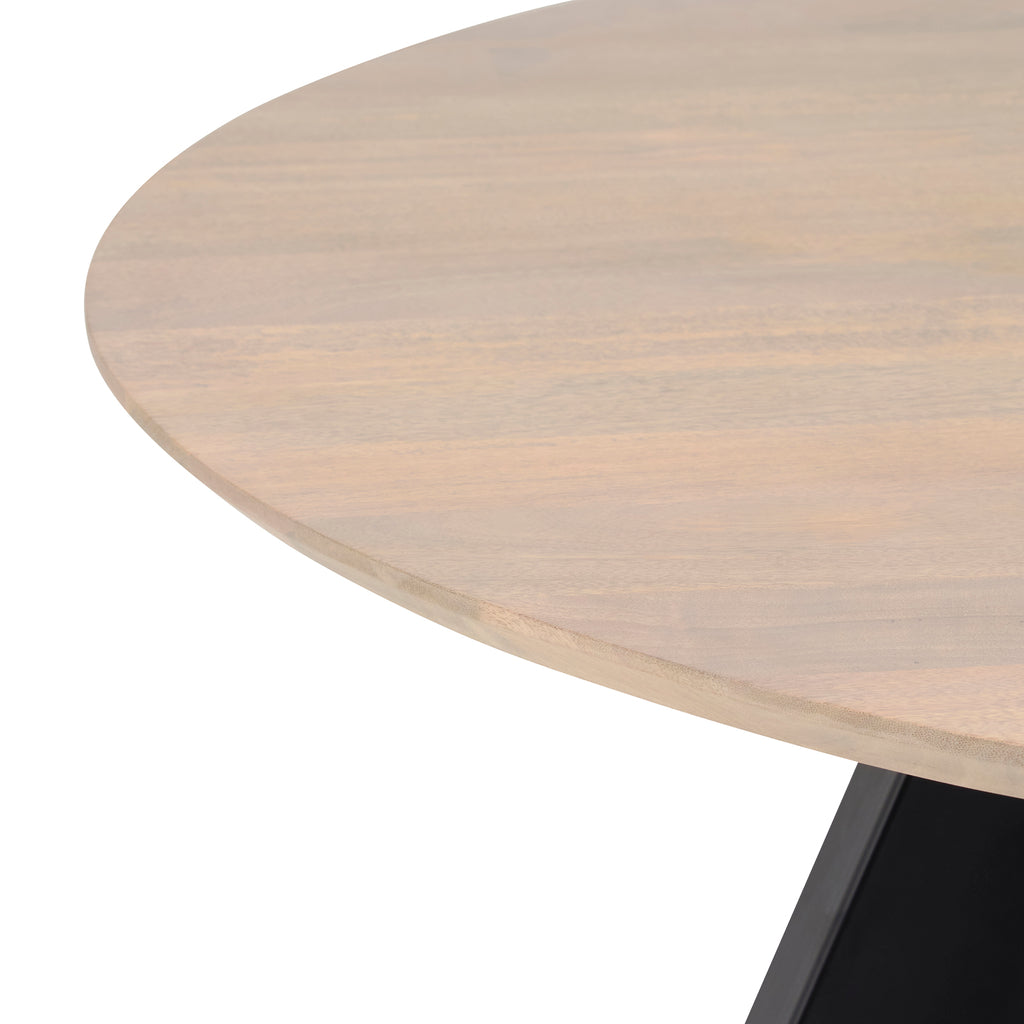 Eettafel Ø130, Mango Ashblond