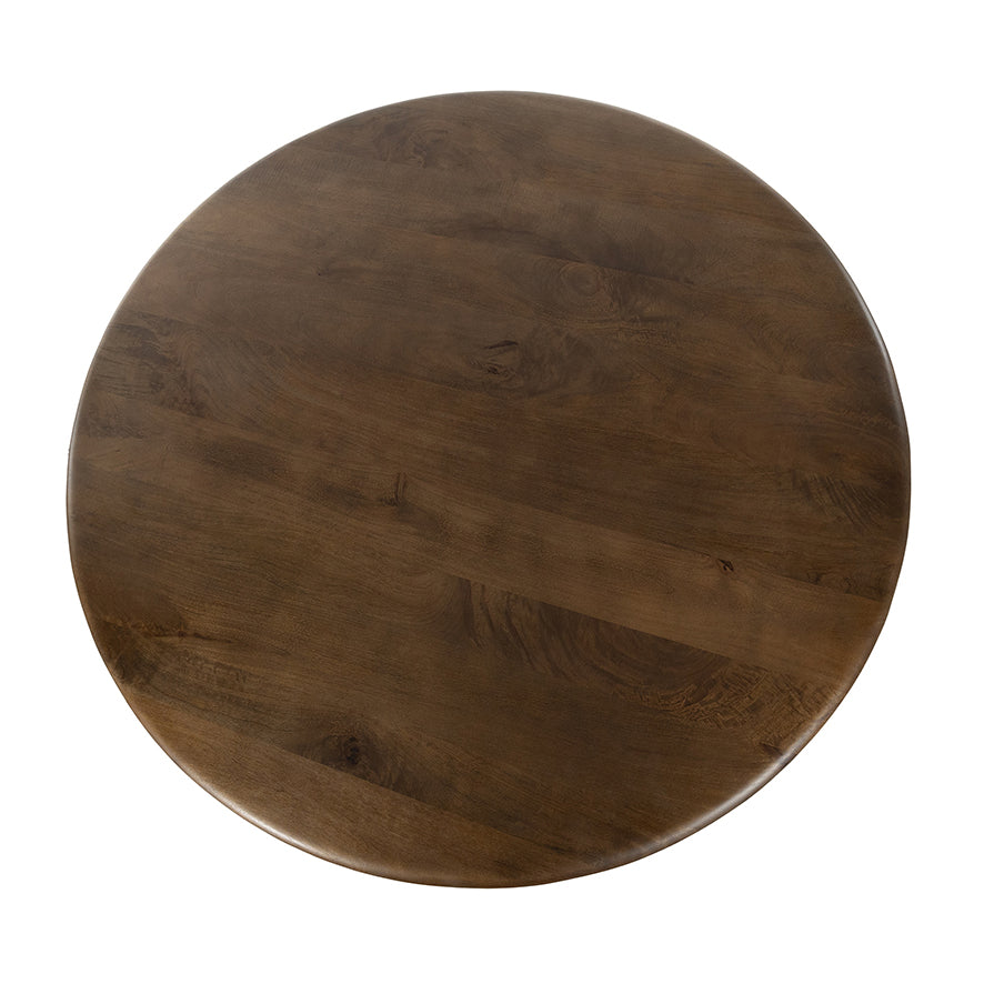 Eettafel Ø130, Mango Walnut