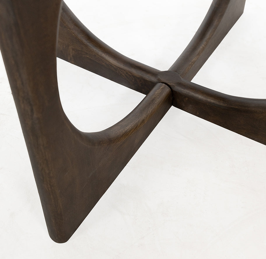 Eettafel Ø130, Mango Walnut