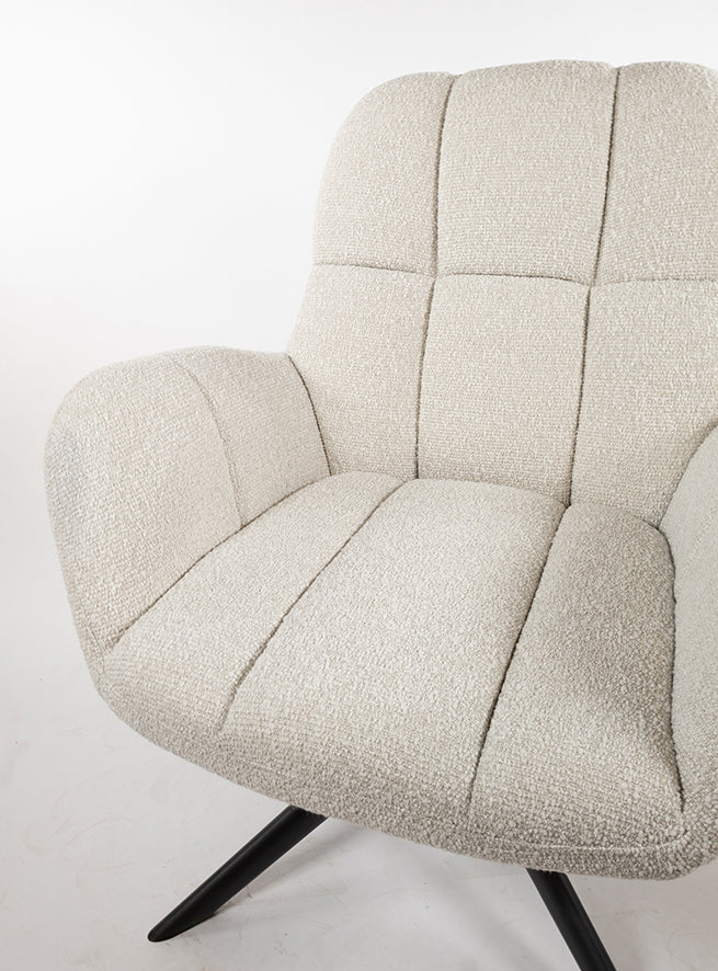 Elvis draaifauteuil 360 - Monet - Pearl 0855