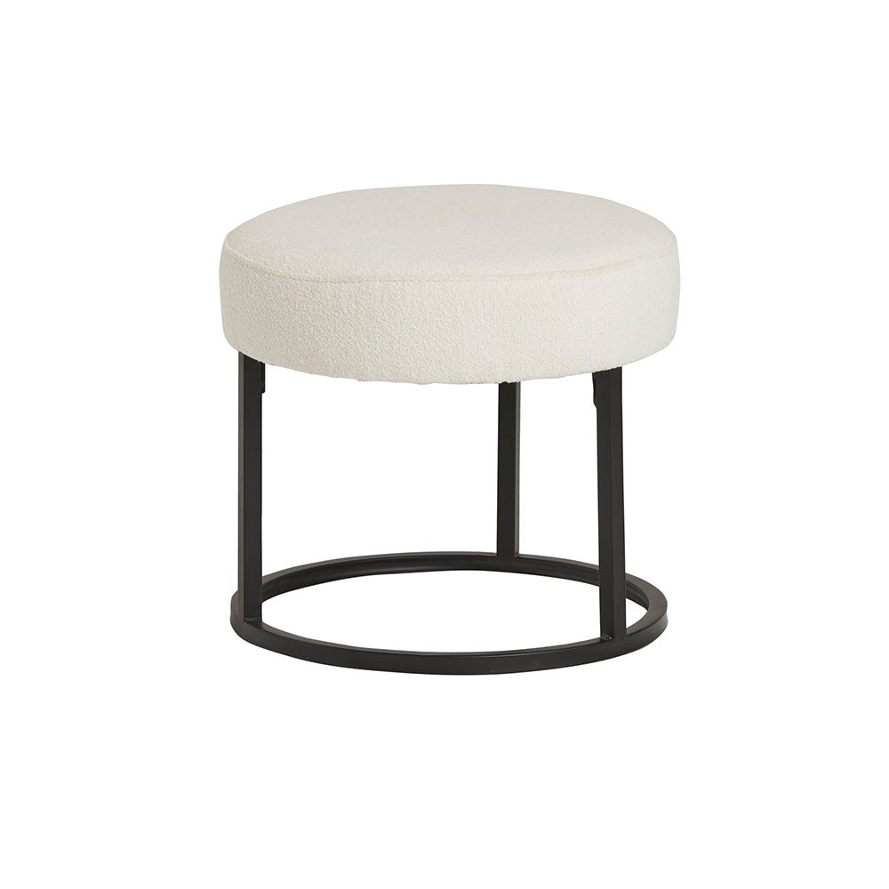 Escabel poef Ø45 Alpine - Ivory
