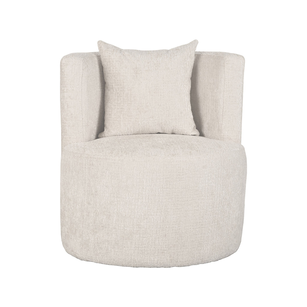 Fauteuil Evy fluweel naturel 65 cm