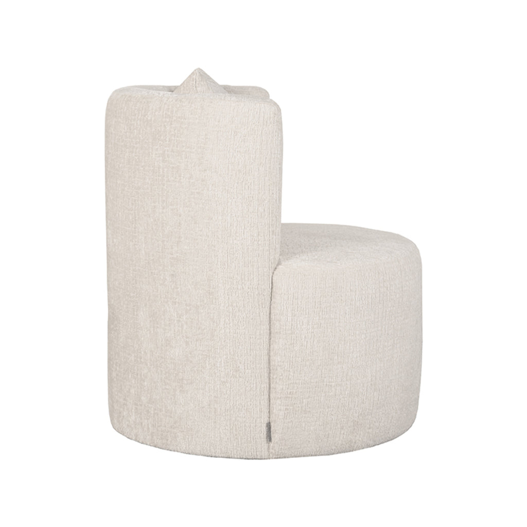 Fauteuil Evy fluweel naturel 65 cm
