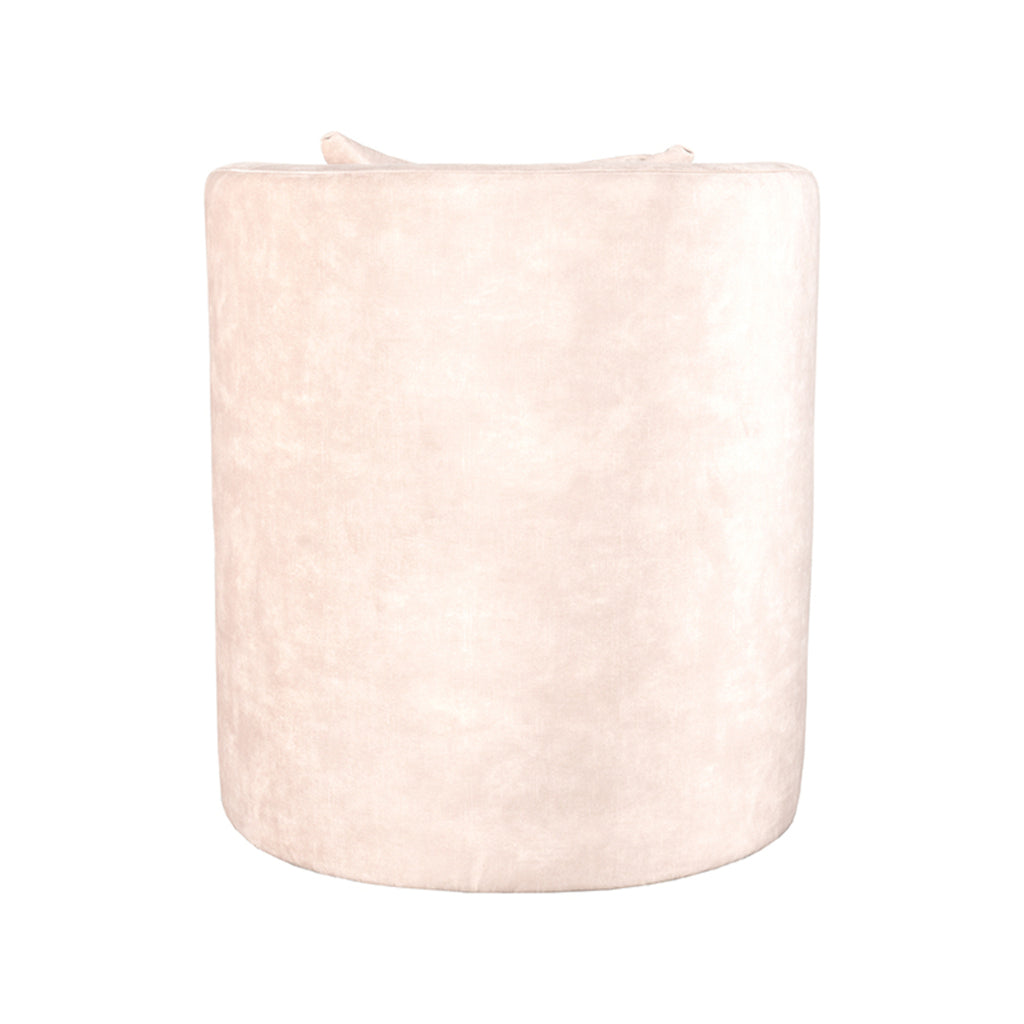 Fauteuil Evy velours naturel 65 cm