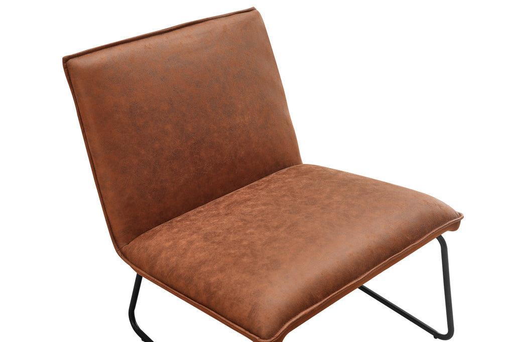 Fauteuil James - Microleder Cognac