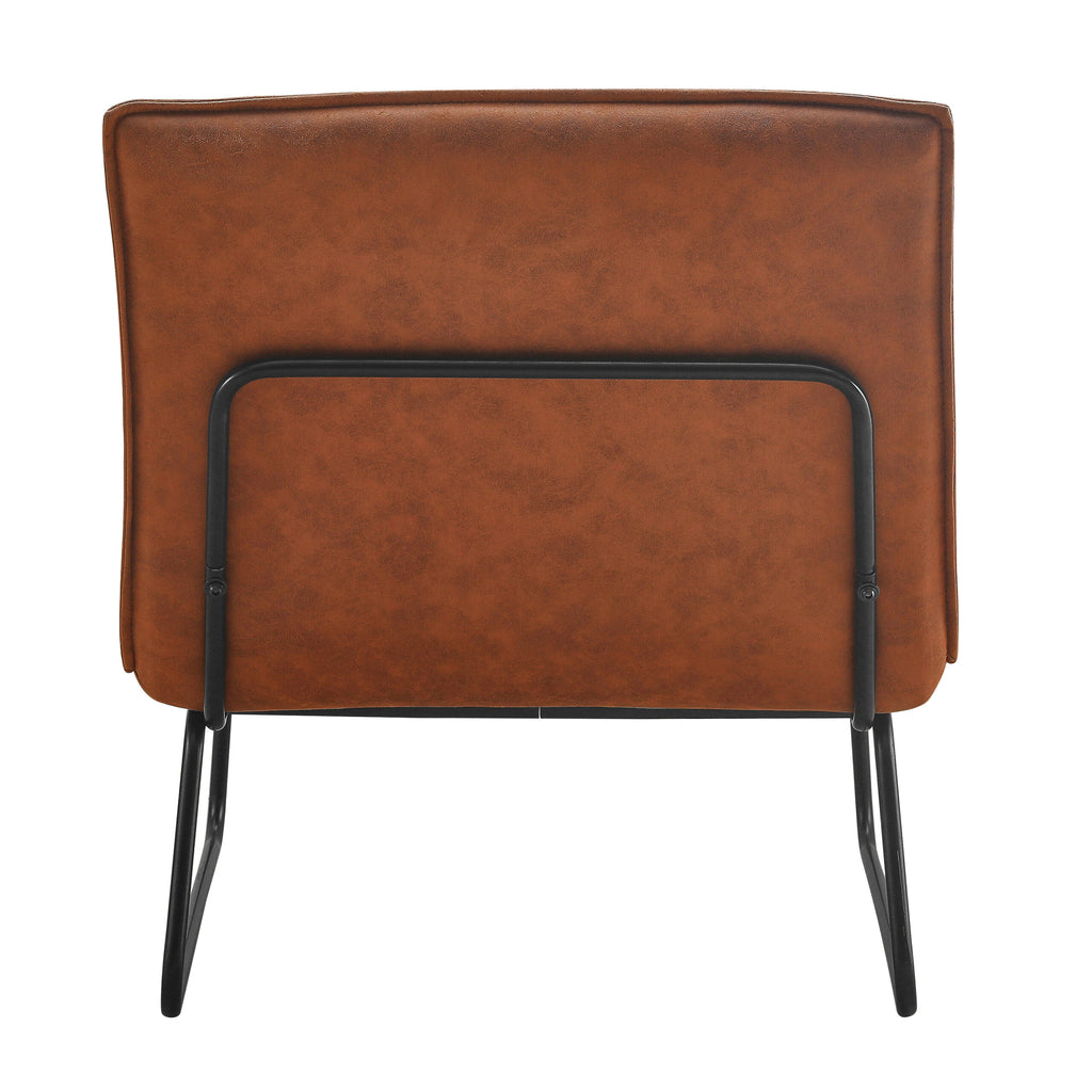 Fauteuil James - Microleder Cognac