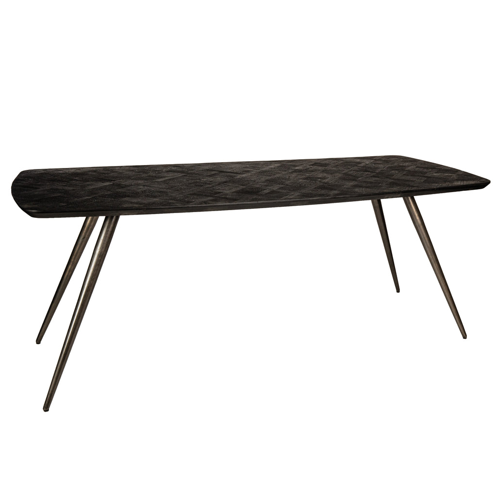 Fieron Black acaiahout eettafel ovaal 240cm