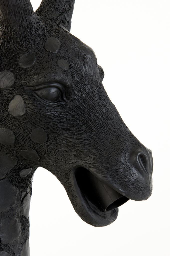 Tafellamp Giraffe in Zwart - 33x25x54 cm