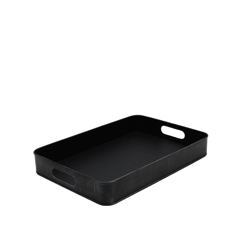 Dienblad in Zwart - Metaal - M