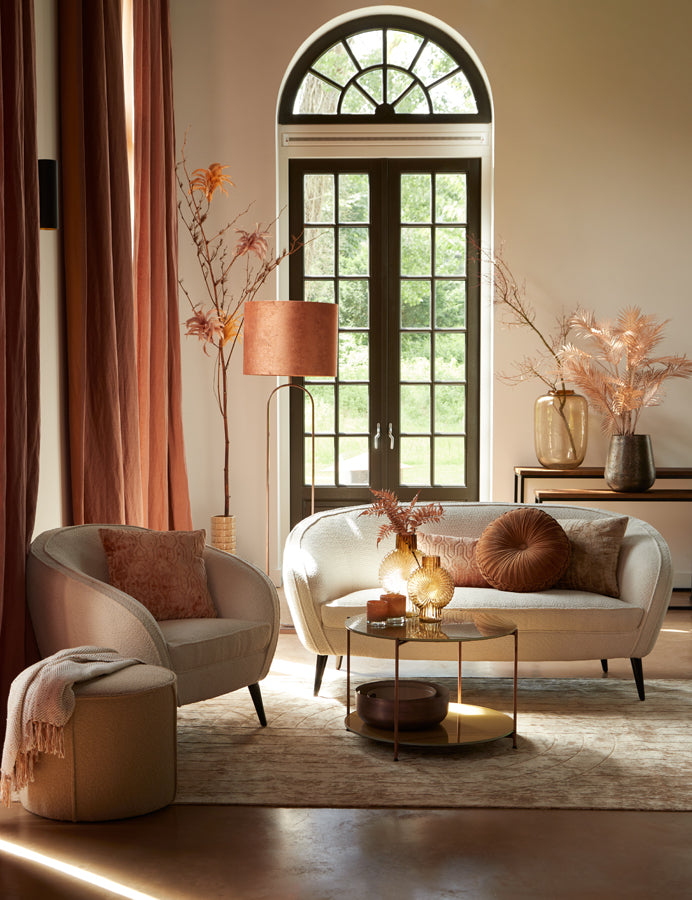 Poef Haeley - Bruin Ø 50cm