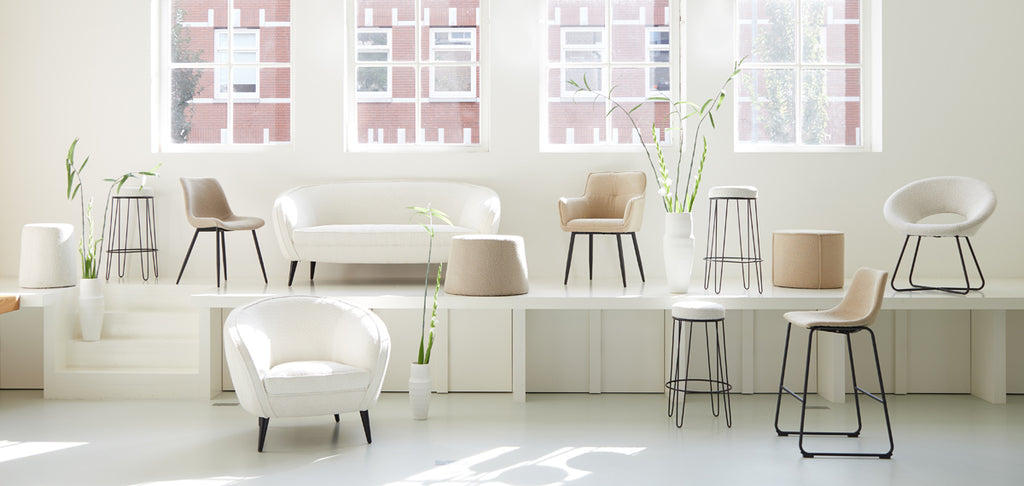 Poef Haeley - Bruin Ø 50cm