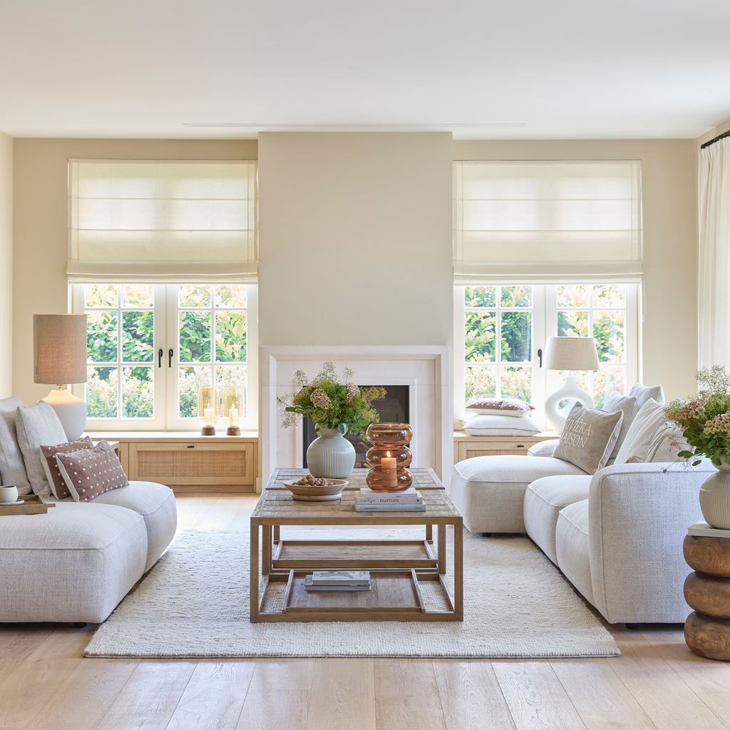 Hamilton Footstool Antique White