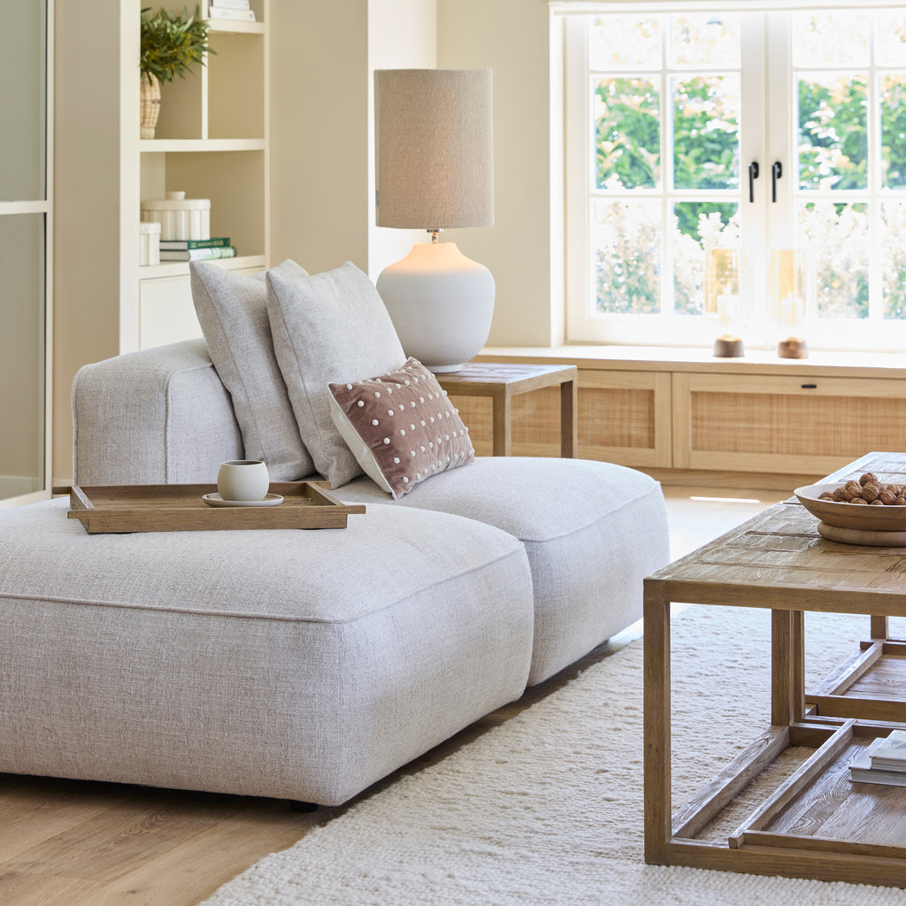 Hamilton Footstool Antique White