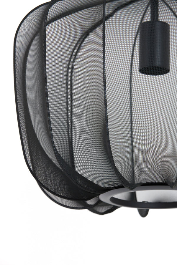 Hanglamp Ø40x30 cm PLUMERIA zwart