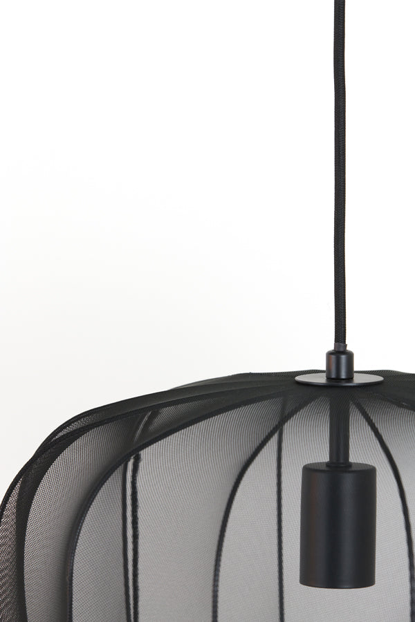 Hanglamp Ø40x30 cm PLUMERIA zwart