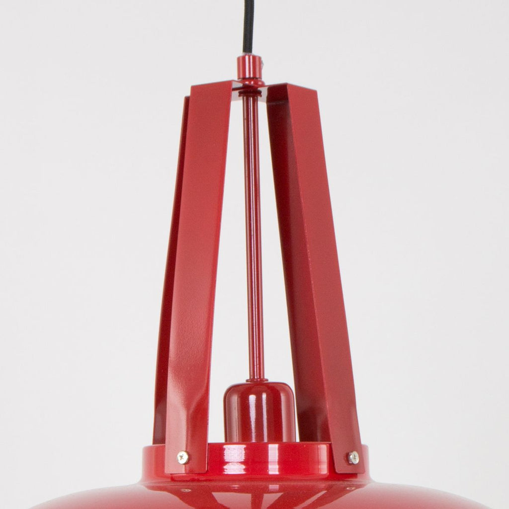 Hanglamp in rood metaal 42 cm
