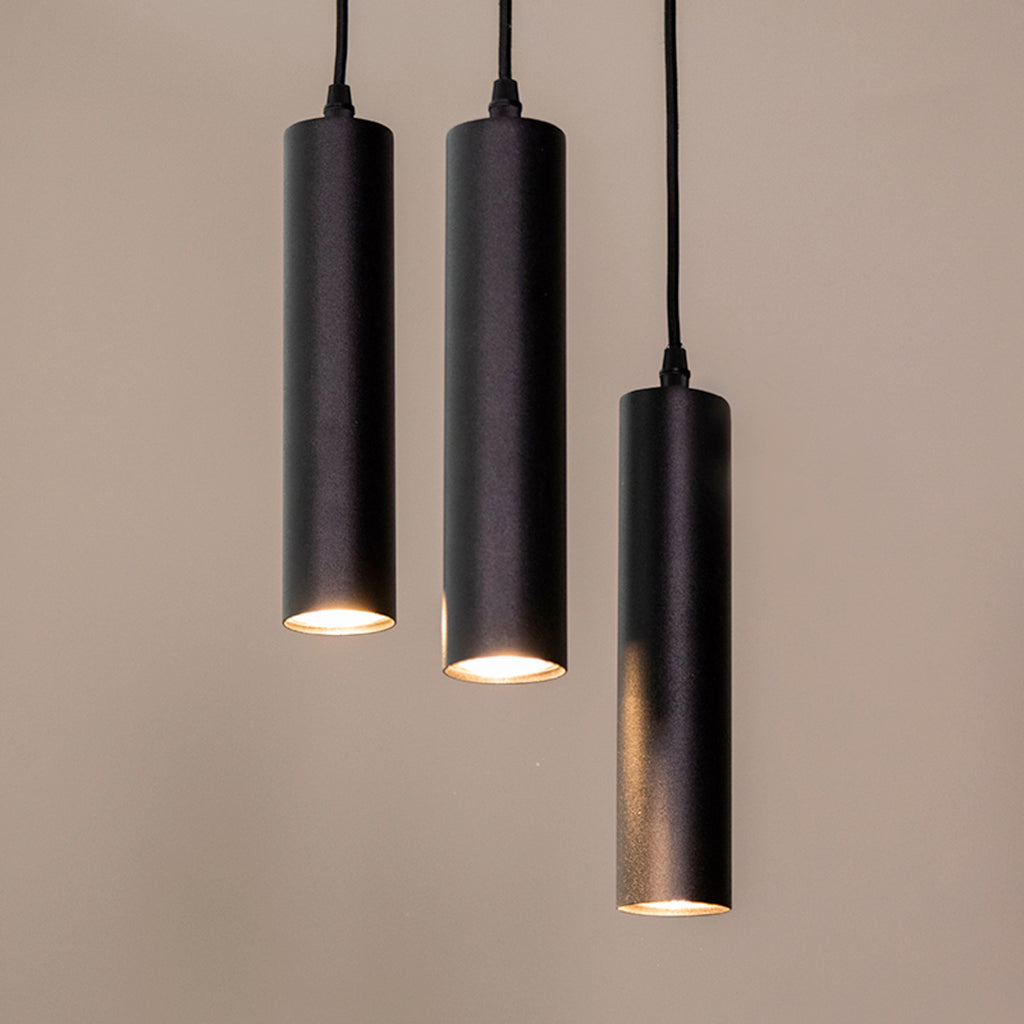 Hanglamp Ferroli - Zwart - Metaal - 3-lichts