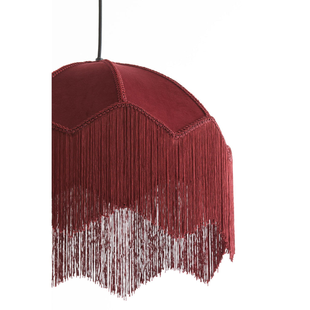 Hanglamp Malacia - Donkerrood - Ø40cm
