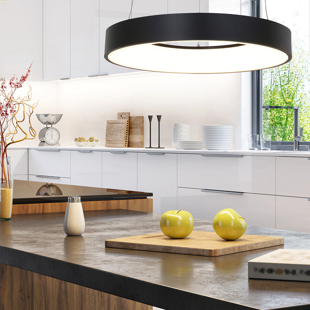 Hanglamp Ringlede in Zwart