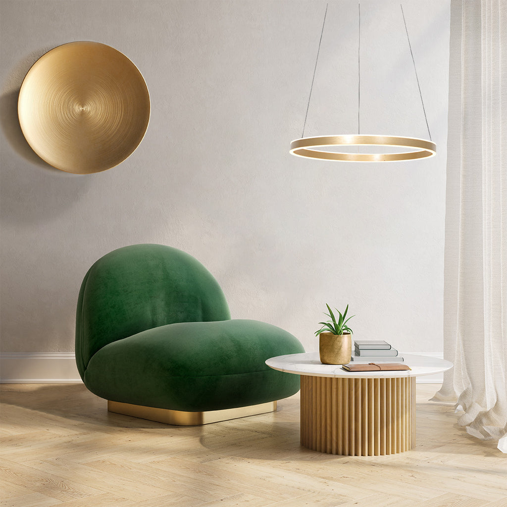 Hanglamp Ringlux in Goud