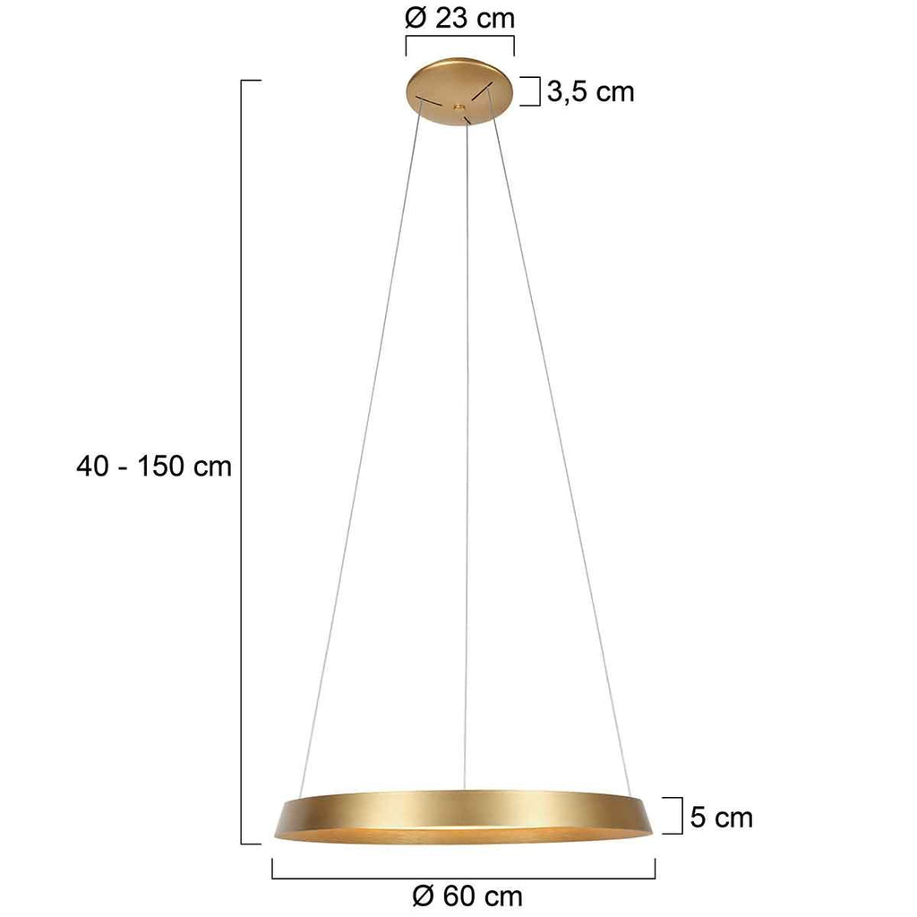 Hanglamp Ringlux Goud Ø 60