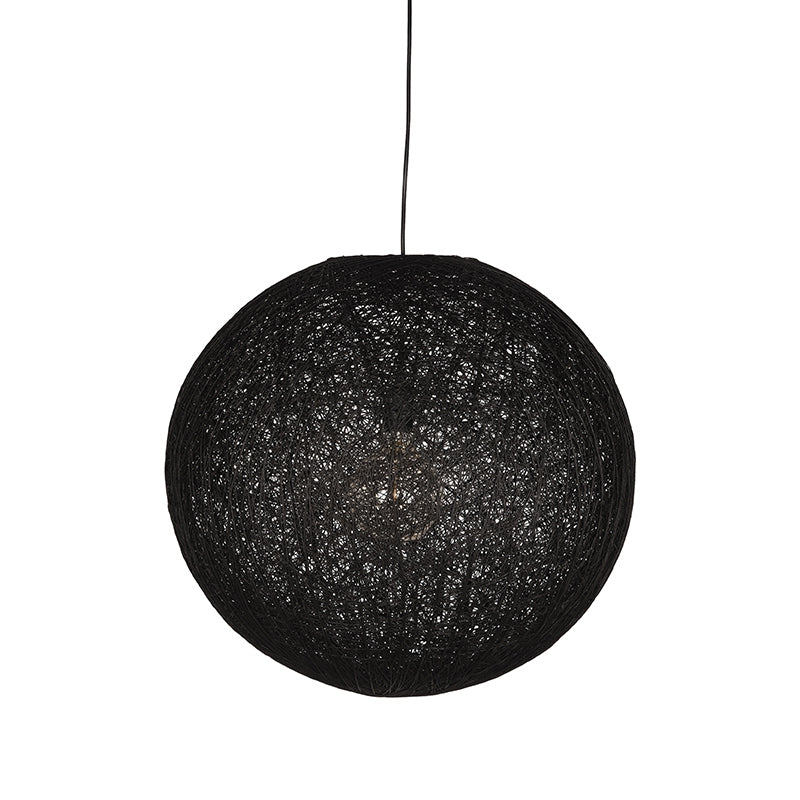 Hanglamp Twist - Zwart - Vlas - L