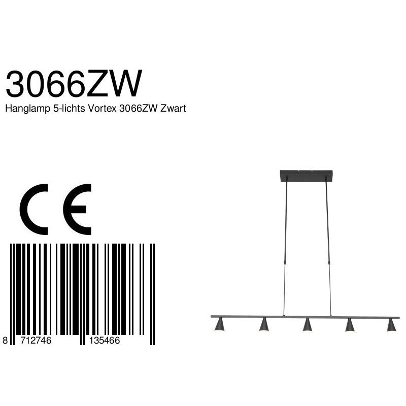 Hanglamp Vortex Zwart