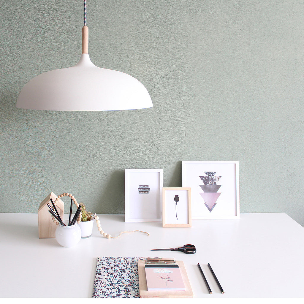 Hanglamp wit 45 cm