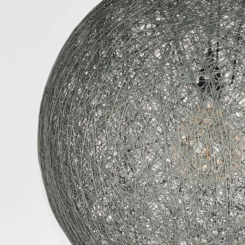 Hanglamp Twist in Grijs - Vlas - M