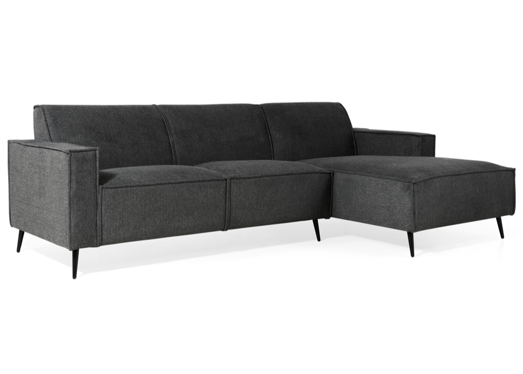 Hoekbank Kate Rechts - Linnen Antraciet
