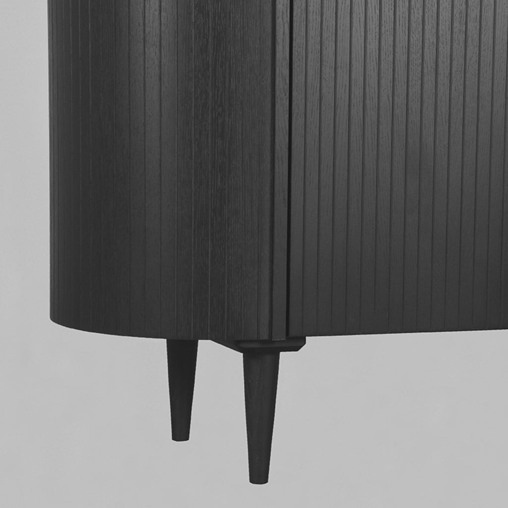 Bergkast Oliva - Zwart - Eiken