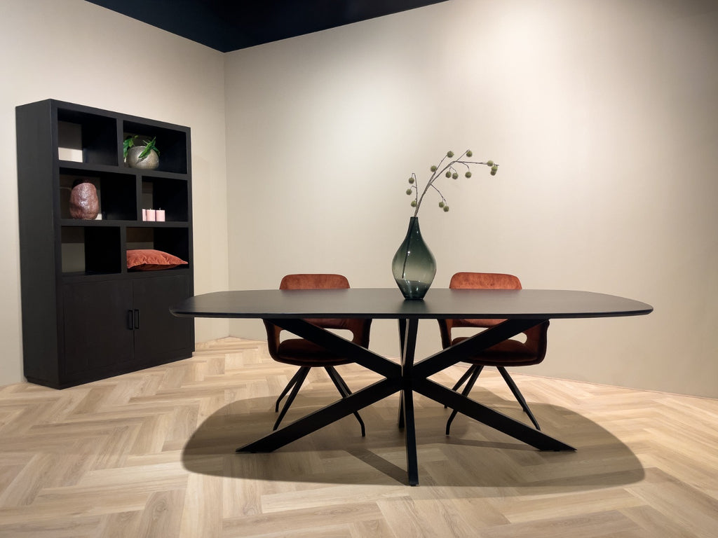 Jesper Danish Oval Black 180 cm