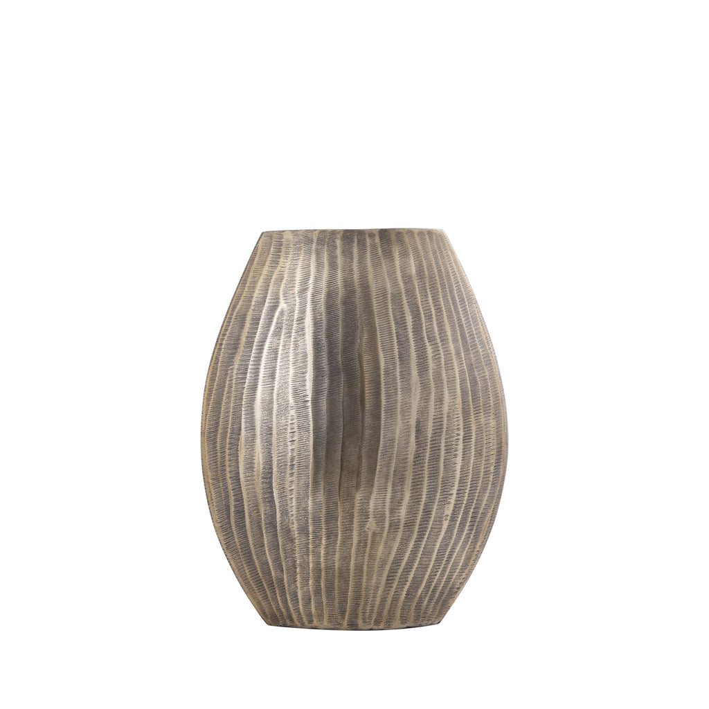 Jowad Antique Gold alu sheet pot rib high oval S