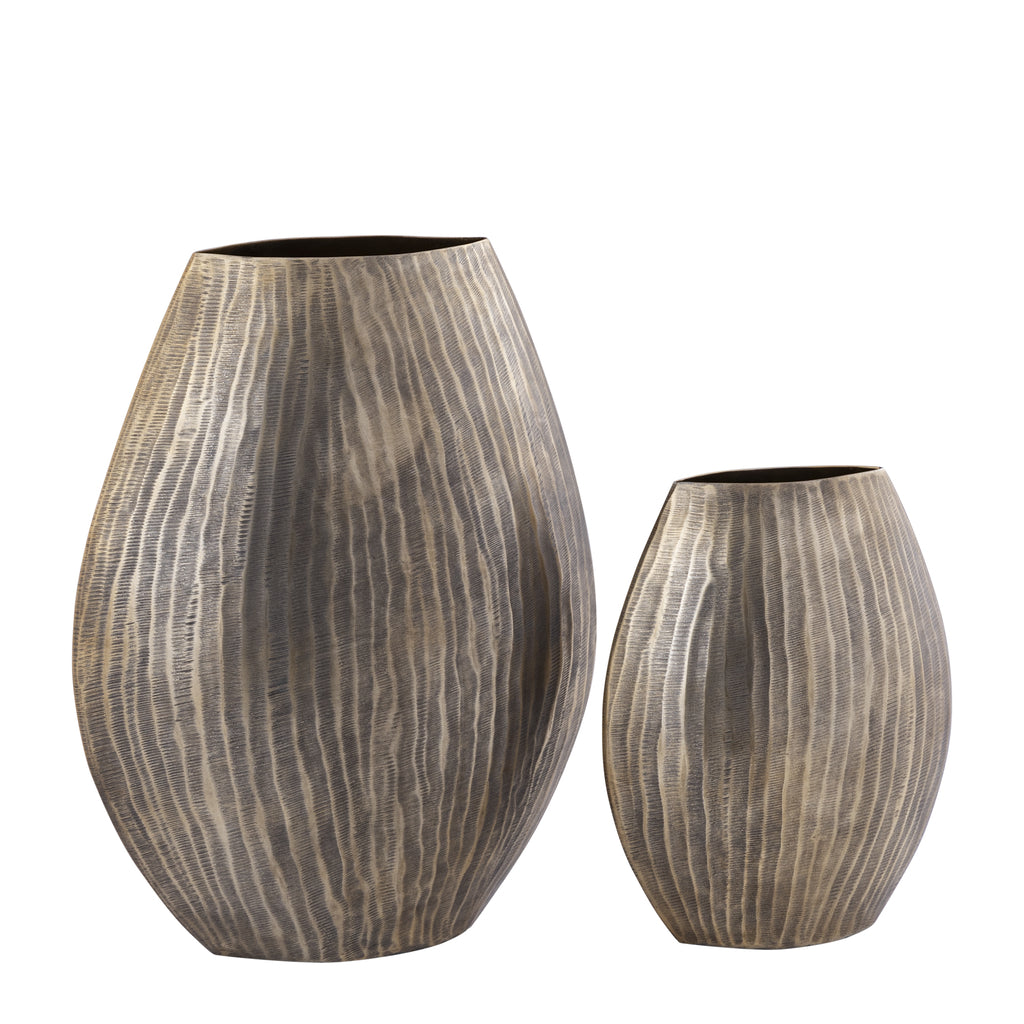 Jowad Antique Gold alu sheet pot rib high oval S