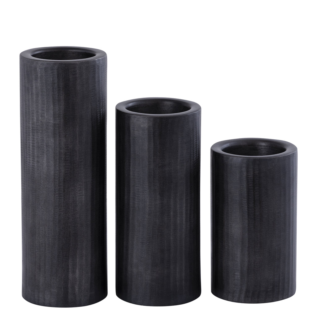 Jowad Graphite alu sheet candle holder rib L