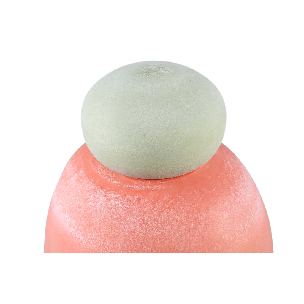 Karlie Orange mat glas met groene top