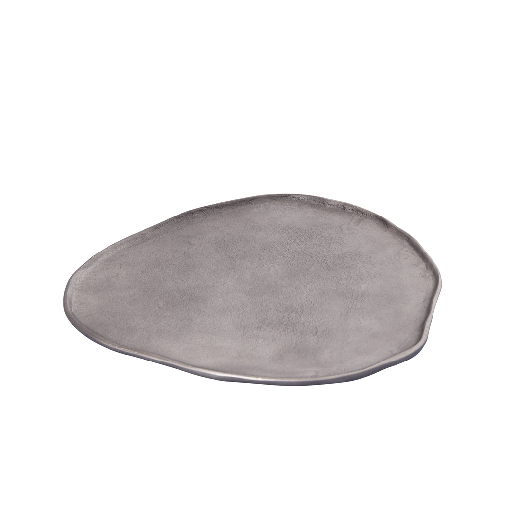 Kora Silver casted alu organic shaped bowl L
