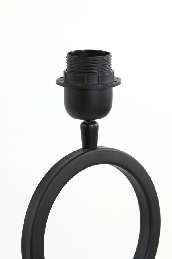 Stelios Lampvoet - Zwart - 15x10x36 cm