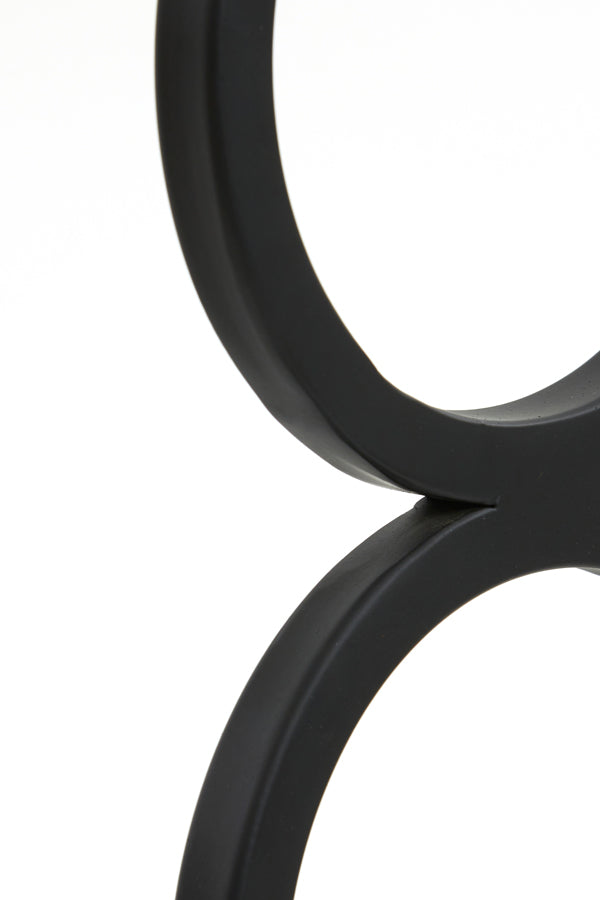 Stelios Lampvoet - Zwart - 15x10x36 cm