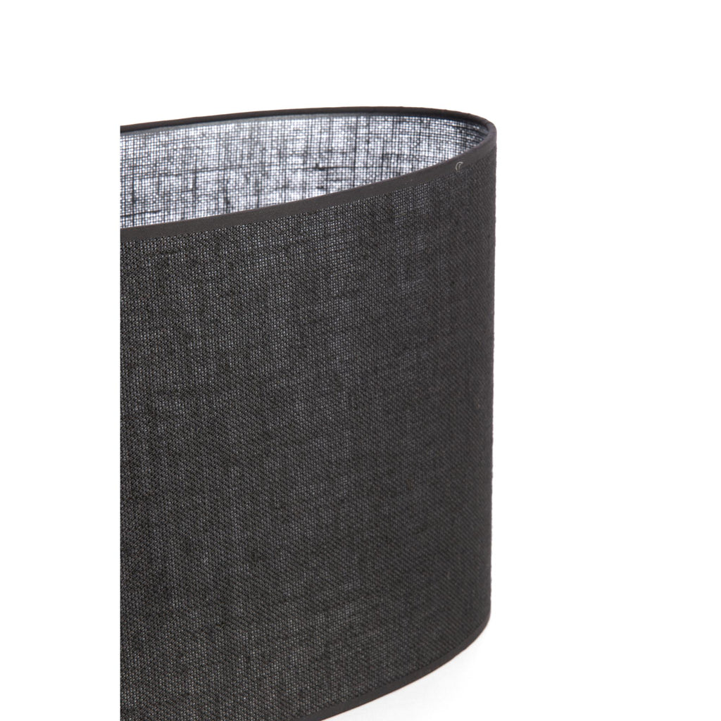 Lampenkap ovaal Sendai - Zwart - 38x17.5x28cm