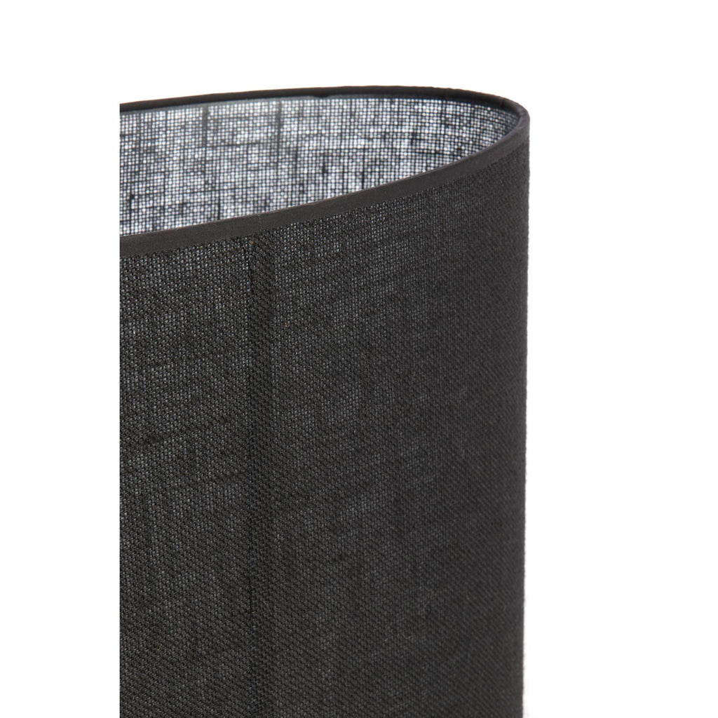 Lampenkap ovaal Sendai - Zwart - 38x17.5x28cm