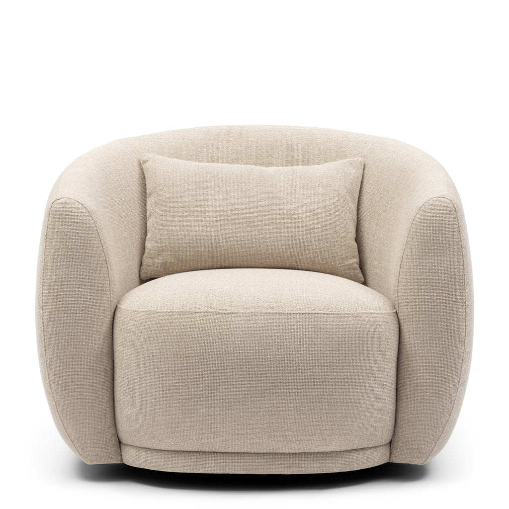 Leonardo draaistoel Glossy Flax