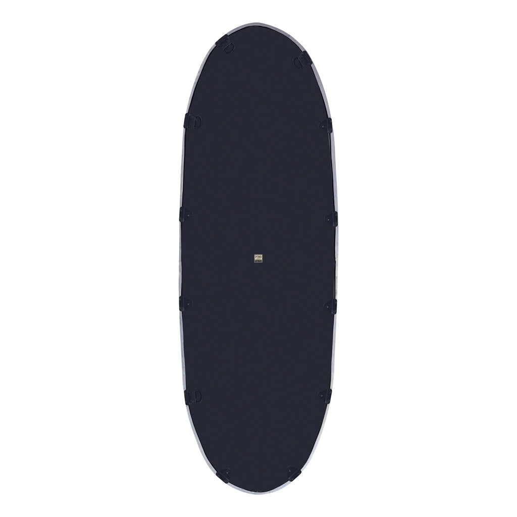 Limera Black aluminium ovale spiegel L