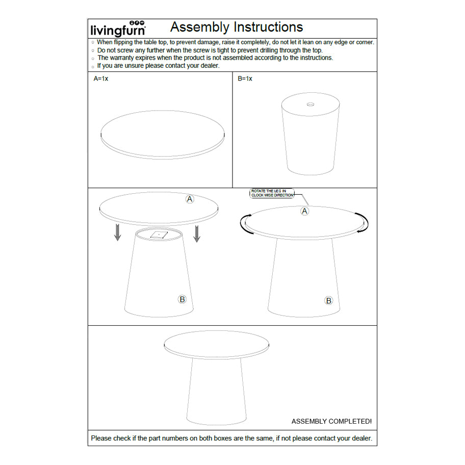 Brix Bottecino Rond 130cm
