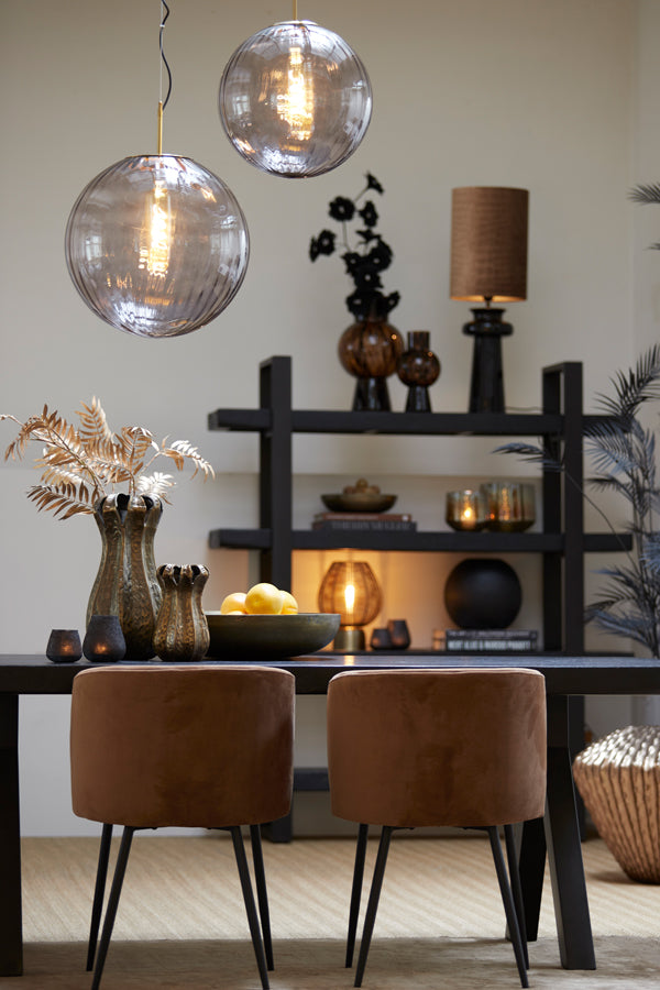 Hanglamp Magdala - Smoke Glas- Ø48cm