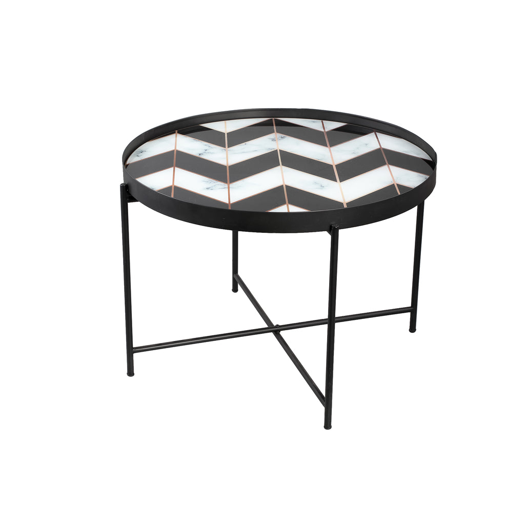 Marcela Black metal bijzettafels