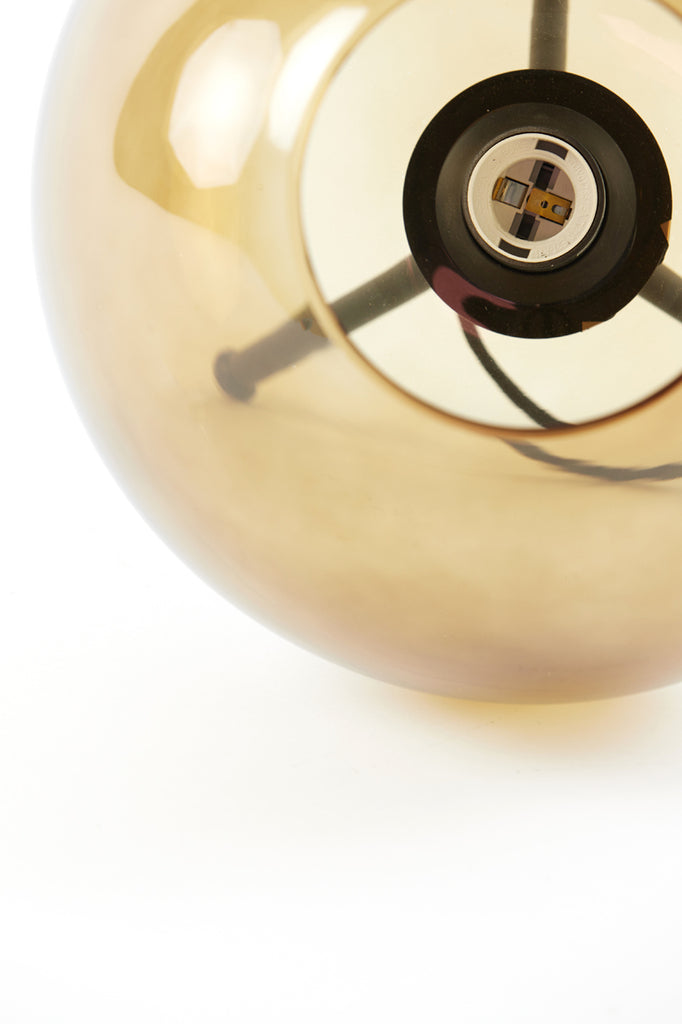 Tafellamp Mayson - Bruin/Zwart 30 cm