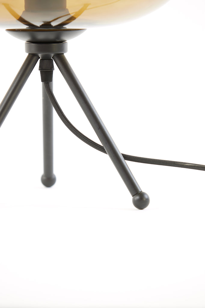 Tafellamp Mayson - Bruin/Zwart 30 cm